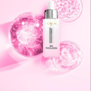 L'Oréal Paris Glycolic Bright 8% [Melasyl + Niacinamide] Face Serum for Brightening Dark Spots